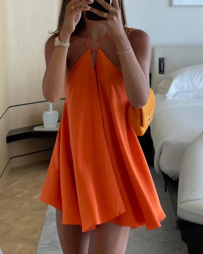 Vestido de verão Zinnia com ombros descobertos e recortes
