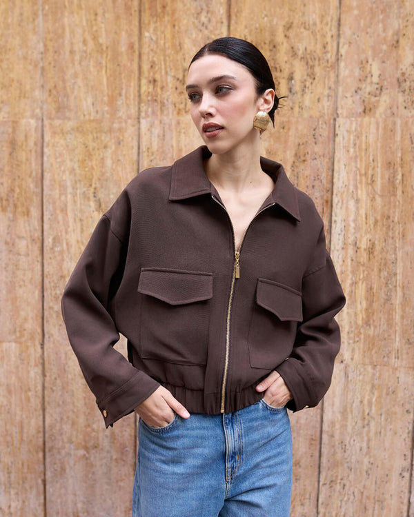 Zoey Zip Up Pocket Jacket